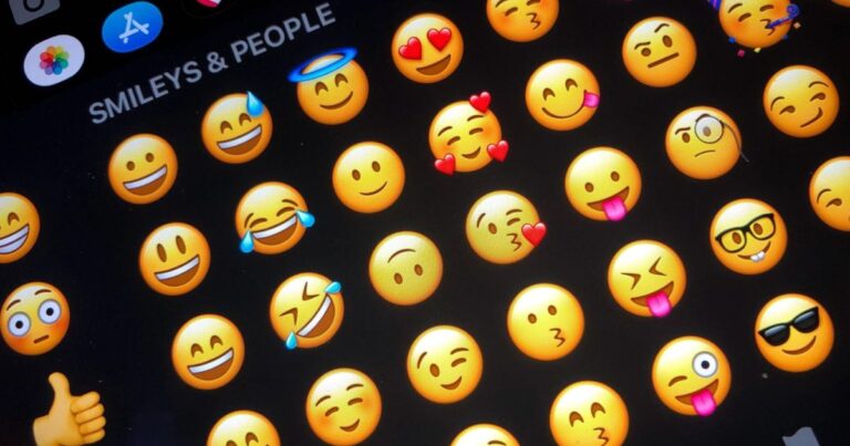 Emojis on an iPhone which are great for marketing