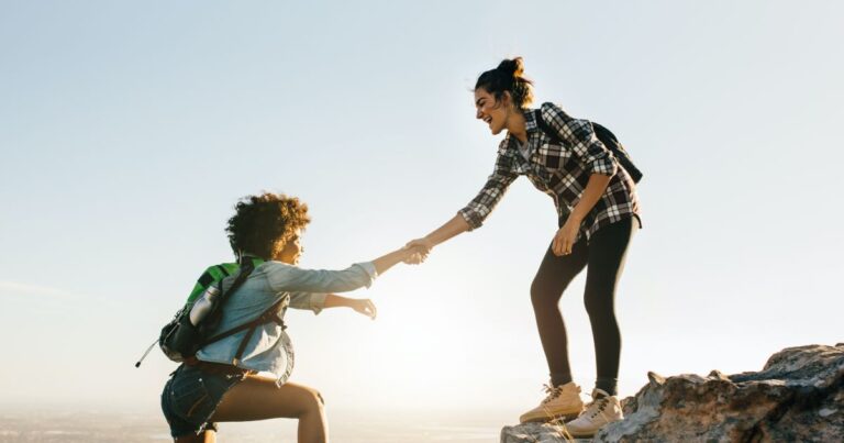 Professional team offering a helping hand