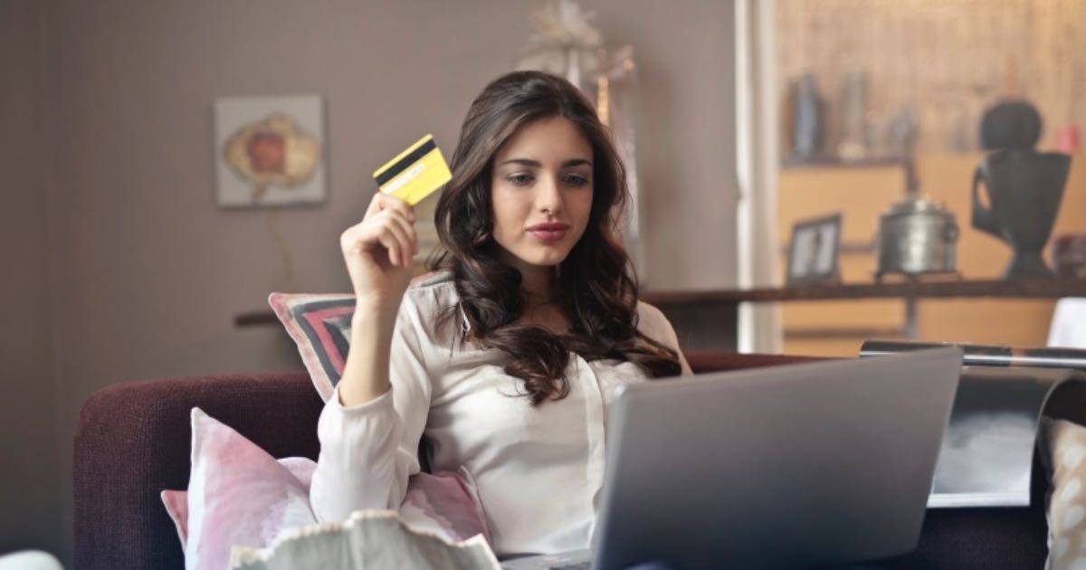 Online shopping customer browsing a website