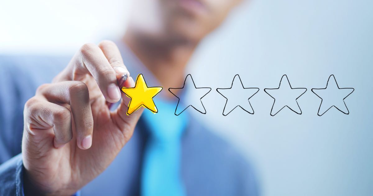 1 star review left by unsatisfied customers